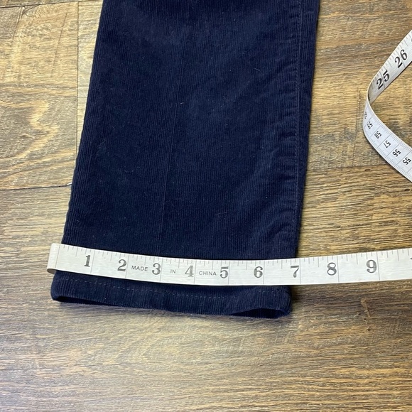Talbots Petites Navy Blue Corduroy Pants Women’s Size 6P Curvy Fit Straight Leg - Picture 5 of 9